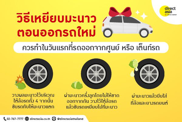 รถใหม่ เหยียบมะนาว